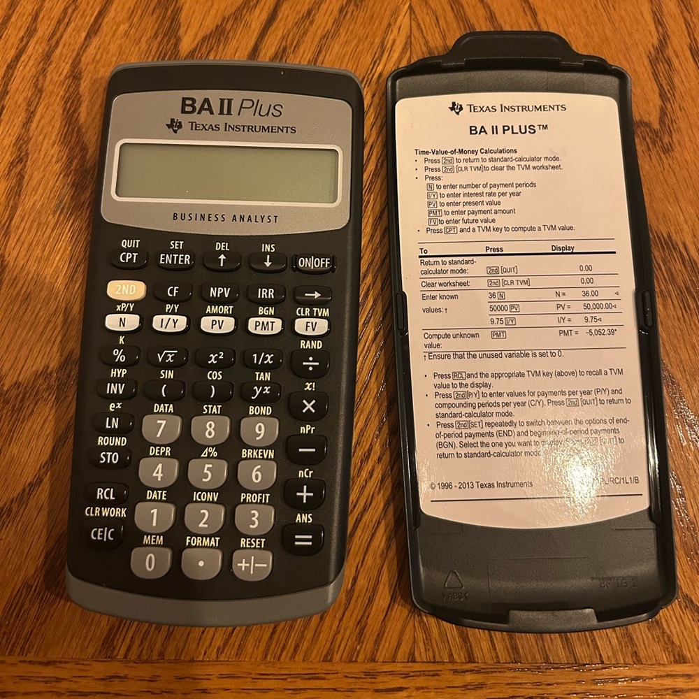 Texas Instruments BA II Plus Financial Calculator